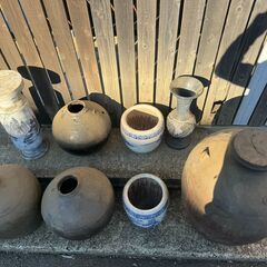 【骨董品】壺・皿・花瓶・ランプ・火鉢・置物他の画像