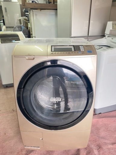 北九州市内配送無料　保証付き　日立 HITACHI BD-S7400L-N [ななめ型ドラム式洗濯乾燥機（9kg） 左開き・シャンパン ヒートリサイクル・風アイロン・ビッグドラムスリム]