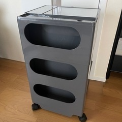 ボビーワゴン 3段3トレイ トルネードグレー 美品