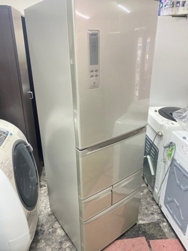 北九州市内配送無料　保証付き　東芝 TOSHIBA GR-E43G-NU [冷蔵庫（427L・右開き） ブライトシャンパン VEGETA(ベジータ)]