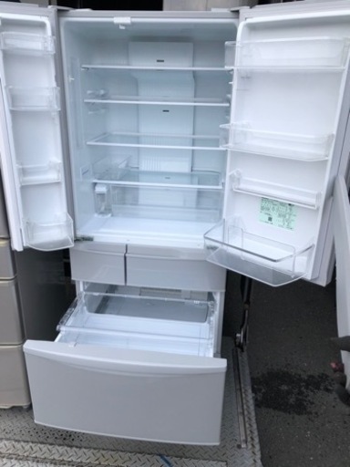 北九州市内配送無料　保証付き　2018年式　パナソニック　【良品】冷蔵庫　451L　NR-FV45V3-H