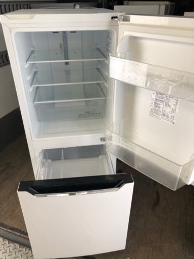 北九州市内配送無料　保証付き　2020年　ハイセンス 【右開き】130L 2ドアノンフロン冷蔵庫 エディオンオリジナル パールホワイト