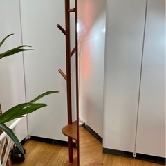 🌟激安‼️ 全身鏡 全身ミラー ハンガー付ミラー 洋服収納 回転...