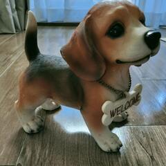 犬の置物　Welcomeボードの画像