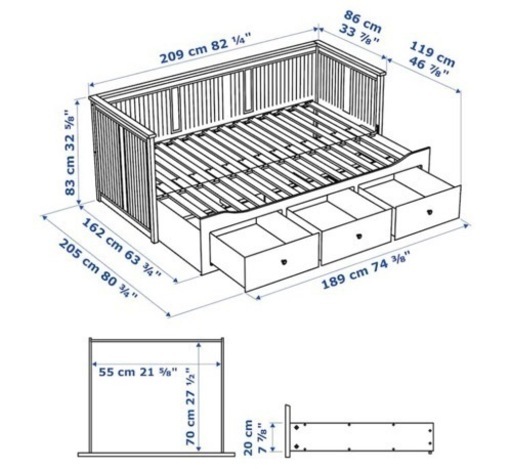 美品イケアIKEA☆ベッドフレーム