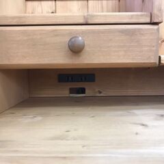 【愛品館八千代店】天然木　カントリーデスクセットの画像