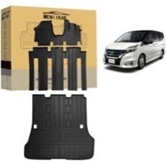 日産 新型 セレナC27七人乗り 専用のフロアマット＆ラゲッジマット4点セットの画像