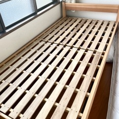 無印良品 パイン材 ベッド シングルの中古が安い！激安で譲り