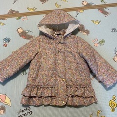 【新品未使用】クレッシェント　花柄　ダウンジャケット　100cm