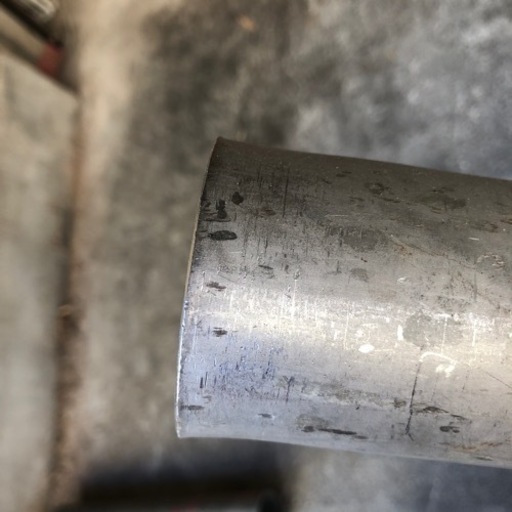 超硬いSUSの単管パイプステンレス スチール製75センチ直径6センチ