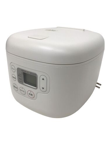 23R463 ジ2 状態良 無印良品 しゃもじ置き付き炊飯器 MJ-RC3A 3合炊き 計量カップ付き 中古品