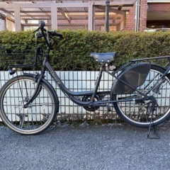 自転車 24インチ 6段変速 オートライト アサヒサイクル カーグバケットの画像