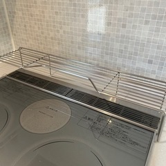 キッチンコンロ奥棚　ステンレス