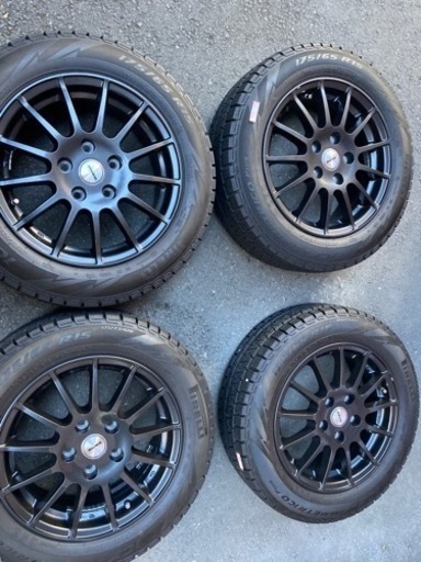 （2018年製 MINI F55 F56 F57）TAS JAPAN IRVINE 15インチ 6J＋45 PCD112 5穴 ハブ径66.6ミリ PIRELLI ICE ASIMMENTRICO 175/65R15