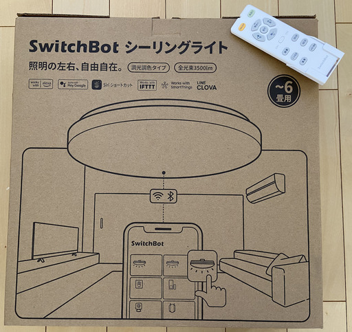 SwitchBot LEDシーリングライト 6畳　W2612230