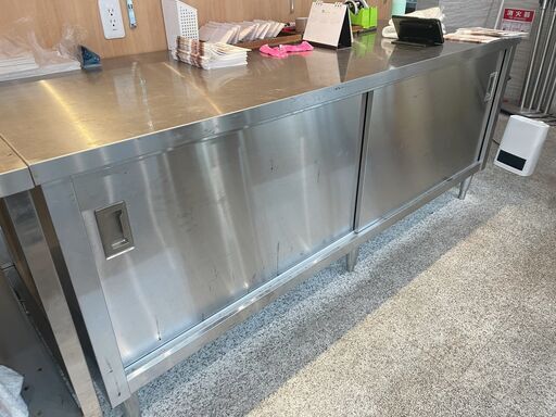 7月30日迄　ステンレス　扉付き収納　業務用　tanico 連結2台　吊り戸棚 7月30日迄 ステンレス 扉付き収納 業務用 tanico 連結2台 吊り