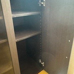 ニトリ　サイドボード　ガラス　CD、DVD、ゲーム、漫画の画像