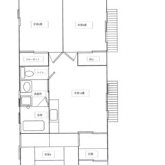 【大家直募集】※家賃4万円！◆平屋の３LDK戸建◆駐車場2台(縦列4台）付き◆初期費用4.4万のみ◆ペット応相談◆複数入居、外国人歓迎◆ - 笠間市