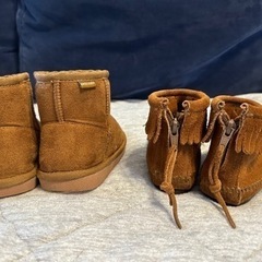 プティマイン＆ミネトンカ　ブーツ2点セット☆の画像