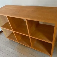 無印良品 MUJI タモ材 2段3列 オープンシェルフ