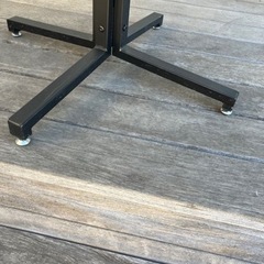 机 お店 店舗にも マットブラック黒 スチール 6個の画像