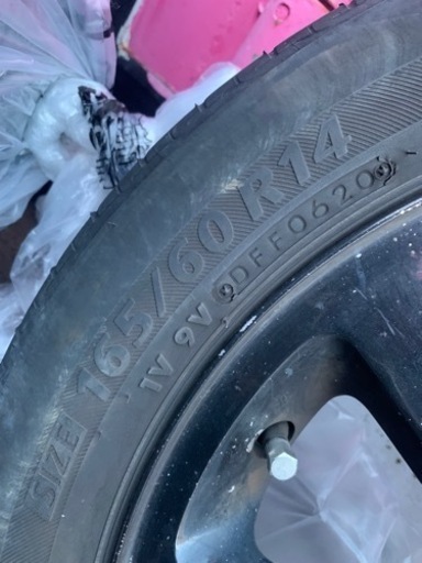タイヤ　ホイール　4本　セット　165/60r14 ダイハツ　軽自動車　4H ブリジストン　サマータイヤ　ノーマルタイヤ