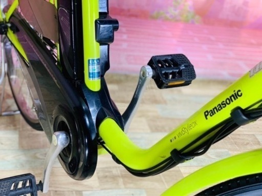 ❷5896子供乗せ電動アシスト自転車Panasonic26インチ良好バッテリー 
