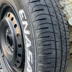 軽バン　ホイール　マットブラック塗装の画像