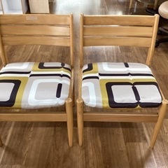 椅子2脚セット【町田市再生家具】　232384
