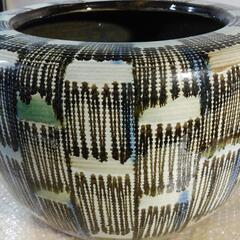 かめ　火鉢　鉢 陶器 アンティーク レトロ 古民具の画像