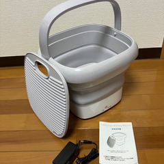 未使用品☆コンパクト折りたたみ洗濯機の画像
