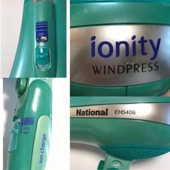 National EH5406 ionity WINDPRESS マイナスイオン ウインドプレス イオニティ ヘアドライヤー 訳ありの画像