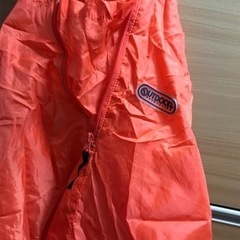outdoor 140サイズ レインポンチョ オレンジ色