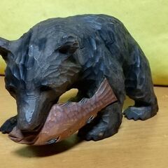 値下げです。木彫りの熊の画像