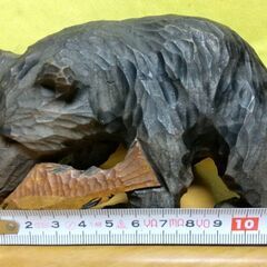 値下げです。木彫りの熊の画像