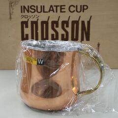 未使用保管品 金属製断熱マグカップ 2客セット CROSSON INSULATE CUP ステンレス製 銅メッキ クロッソン 札幌市 清田区 平岡の画像