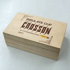 未使用保管品 金属製断熱マグカップ 2客セット CROSSON INSULATE CUP ステンレス製 銅メッキ クロッソン 札幌市 清田区 平岡の画像