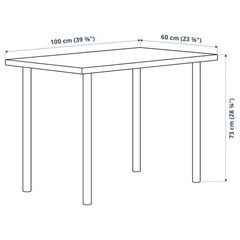 【使用1年未満】IKEA テーブル ホワイトの画像