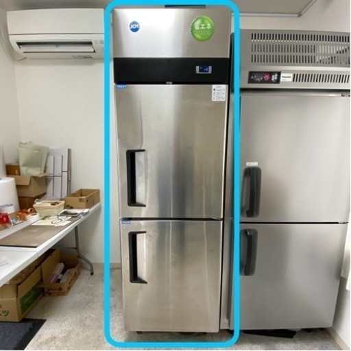 2020年式 JCM 465L 2ドア タテ型冷凍庫 インバーター仕様 JCMF-680-I 100V 中古 ジェーシーエム 業務用