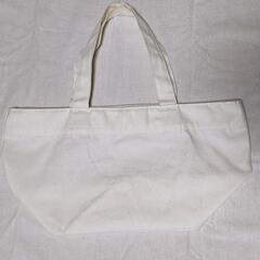無印良品　帆布100%　舟形バッグ