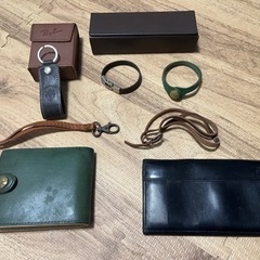 【革小物セット】財布　ブレスレットなど