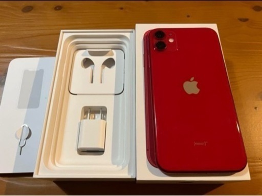 iPhone 11 (PRODUCT)レッド 64GB 強化ガラスフィルム付き