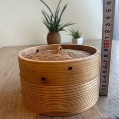 【中古】中華せいろ　食卓で使いやすい14cm