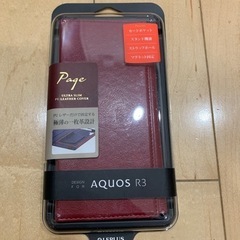 AQUOS R3 Page スマホケース　赤　レッド