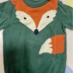 80cm h&m キツネ　fox ニット　トレーナーの画像
