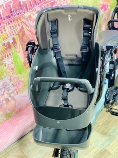 ❹5892子供乗せ電動アシスト自転車ブリ/パナ20インチ良好バッテリー