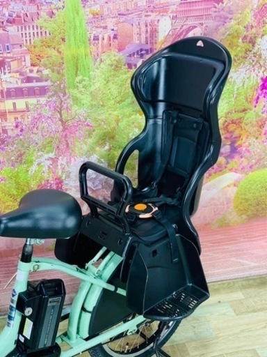 ❸5884子供乗せ電動アシスト自転車ブリヂストン20インチ良好バッテリー