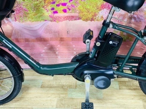 ❷5882子供乗せ電動アシスト自転車Panasonic20インチ良好バッテリー