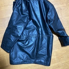 冬防寒コート　黒色　サイズＬの画像