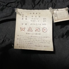 冬防寒コート　黒色　サイズＬの画像